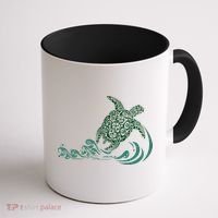 Hawaiian Green Turtle Coffee Mug thumb 1