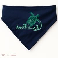 Hawaiian Green Turtle USA-Made Doggie Bandana thumb 0