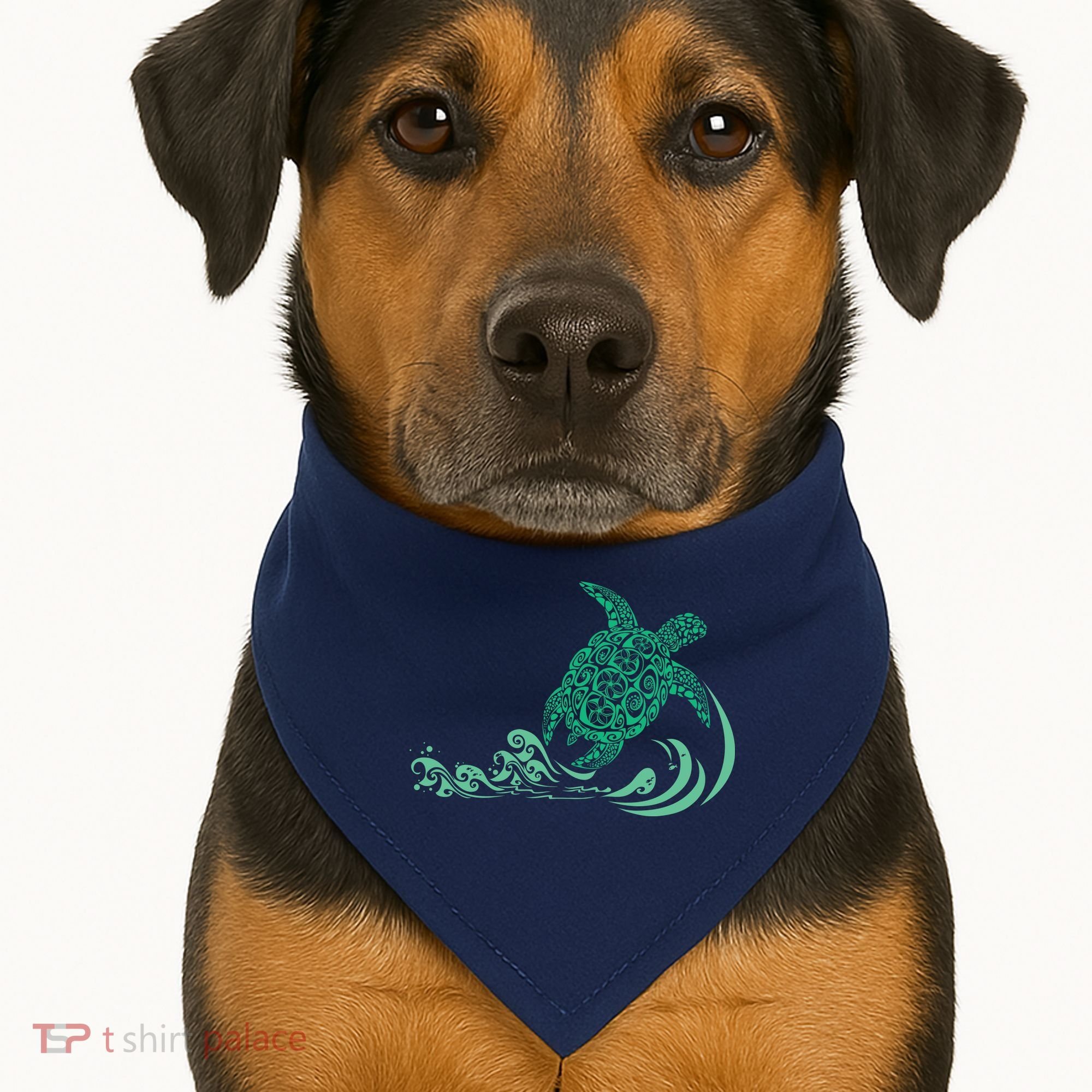 Hawaiian Green Turtle USA-Made Doggie Bandana