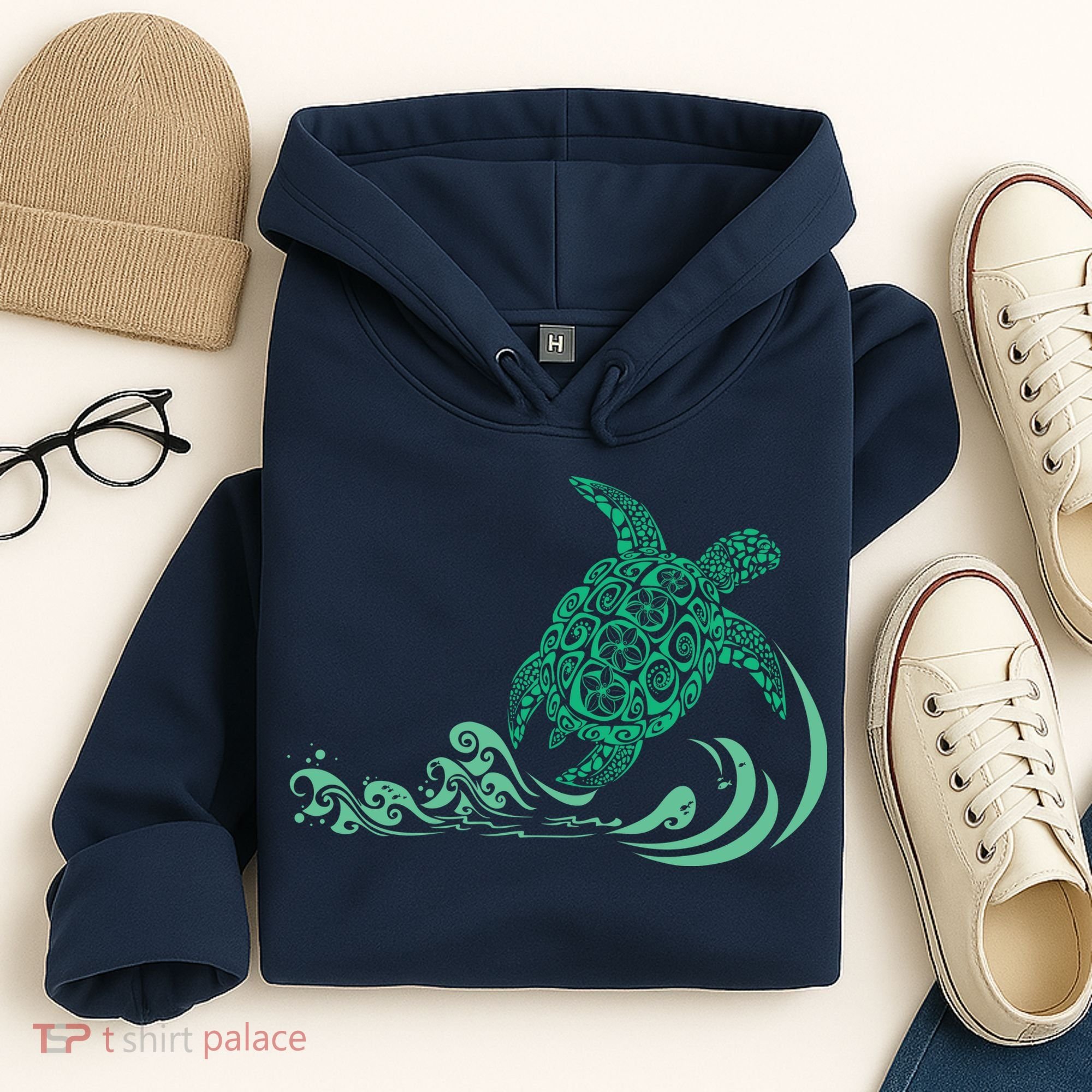 Hawaiian Green Turtle Hoodie