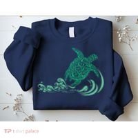 Hawaiian Green Turtle Sweatshirt thumb 2