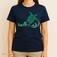 Hawaiian Green Turtle T-Shirt thumb 4