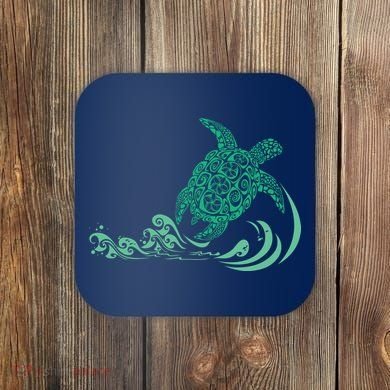 Hawaiian Green Turtle Coaster