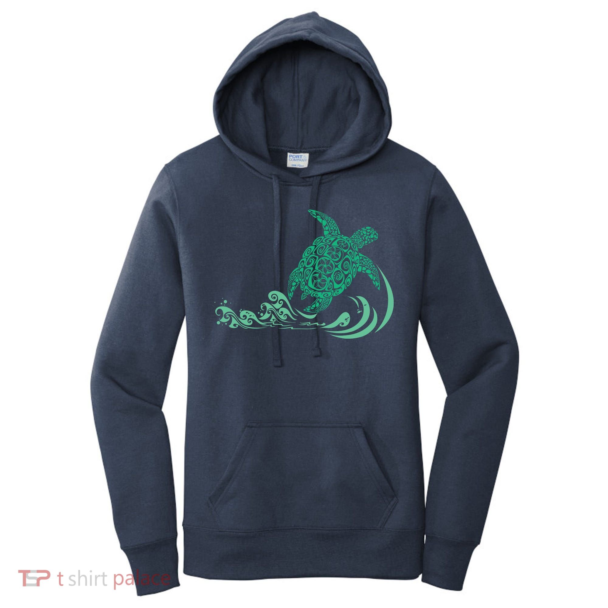 Hawaiian Green Turtle Women's Hoodie