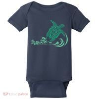 Hawaiian Green Turtle Baby Bodysuit thumb 0