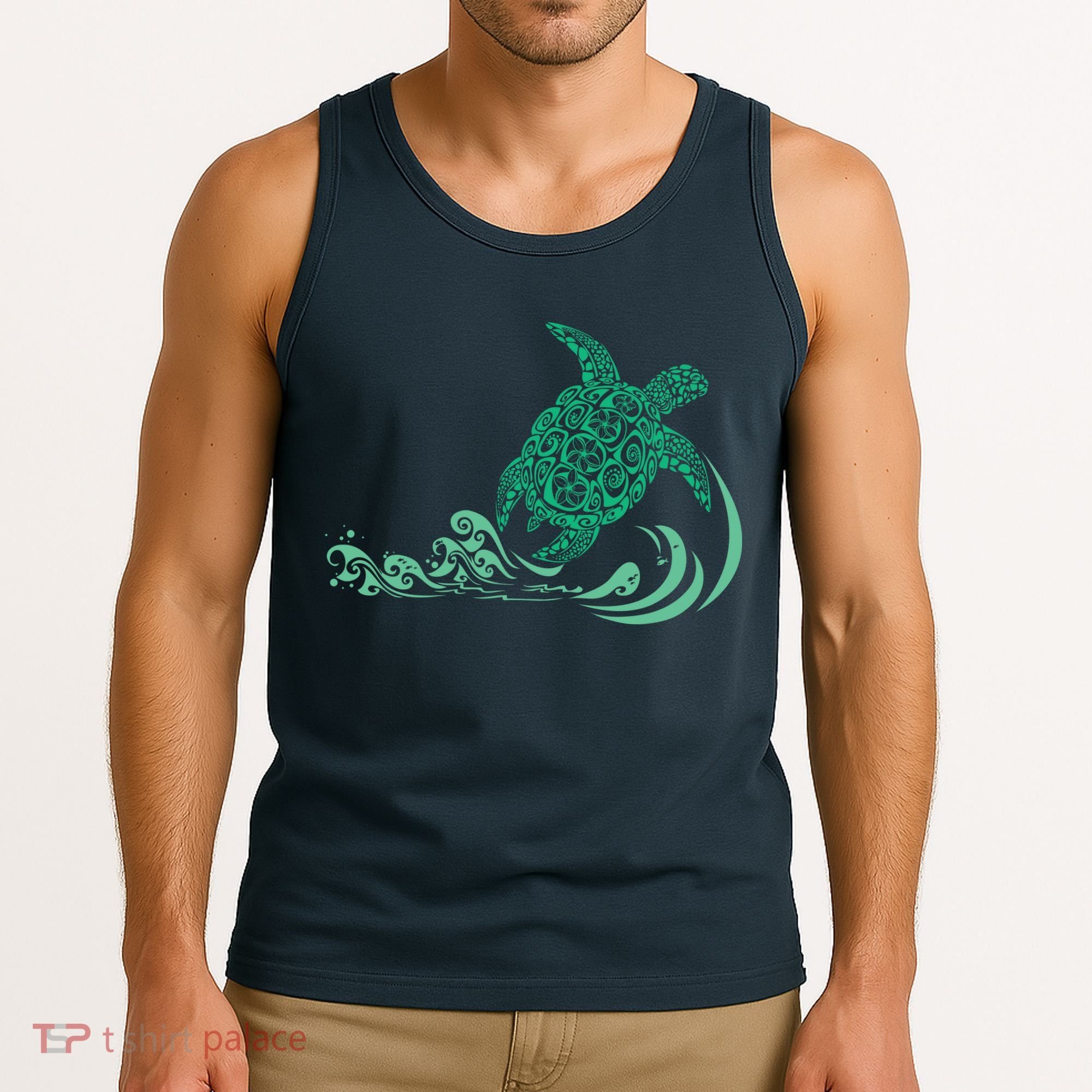 Hawaiian Green Turtle Tank Top