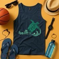 Hawaiian Green Turtle Tank Top thumb 4