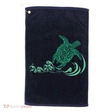 Hawaiian Green Turtle Golf Towel