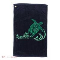 Hawaiian Green Turtle Golf Towel thumb 0