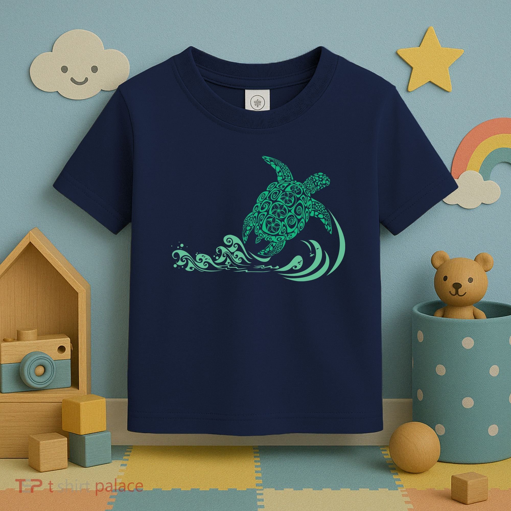Hawaiian Green Turtle Toddler T-Shirt