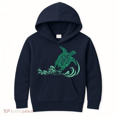 Hawaiian Green Turtle Kids Hoodie