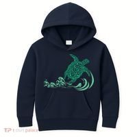 Hawaiian Green Turtle Kids Hoodie thumb 0