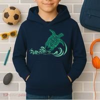 Hawaiian Green Turtle Kids Hoodie thumb 2