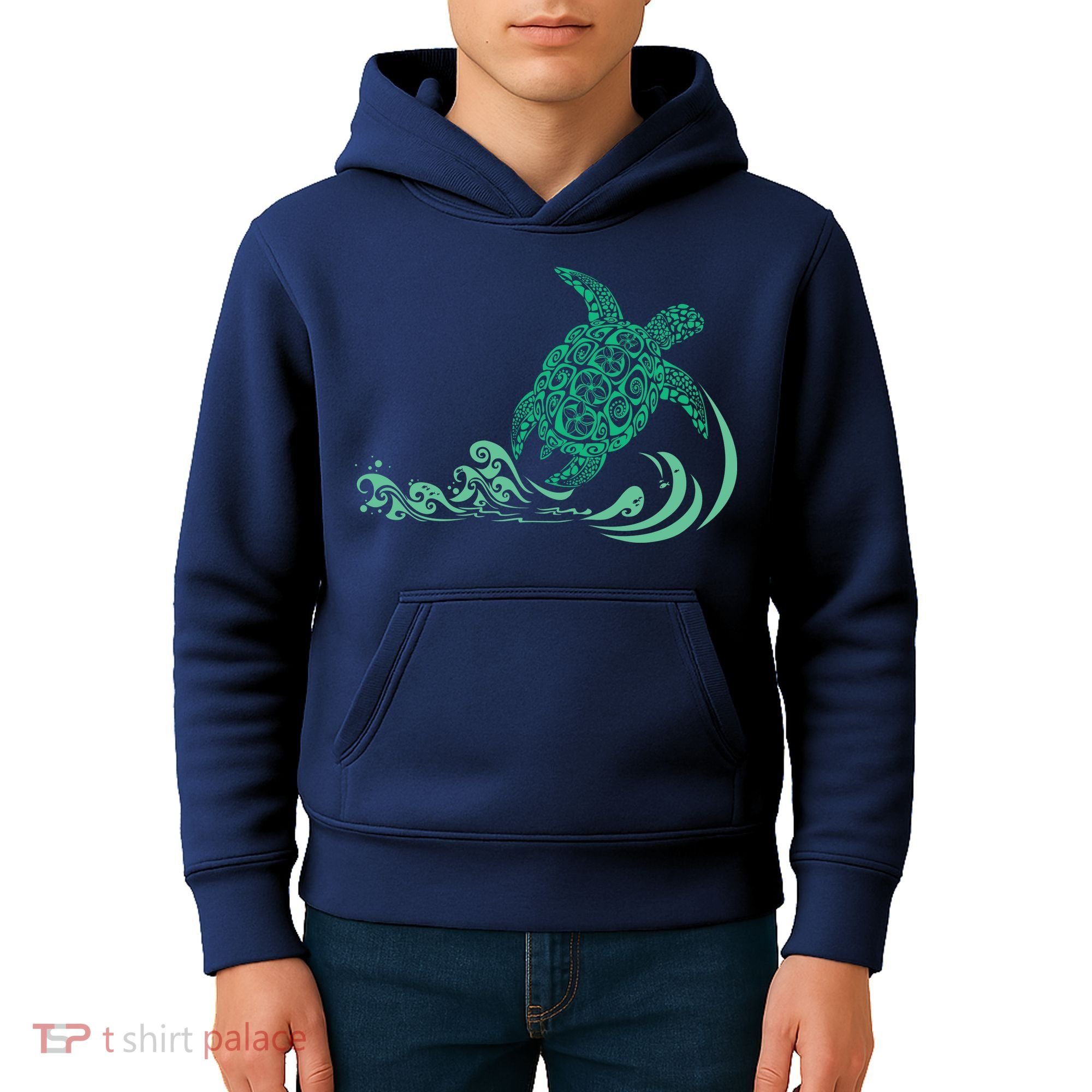 Hawaiian Green Turtle Kids Hoodie
