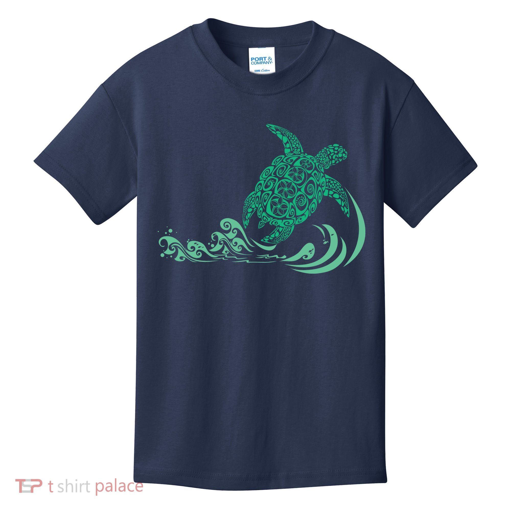 Hawaiian Green Turtle Kids T-Shirt