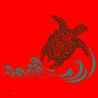Hawaiian Green Turtle Santa Hat thumb 1