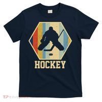 Hockey Goalie Vintage Retro Gift T-Shirt thumb 0