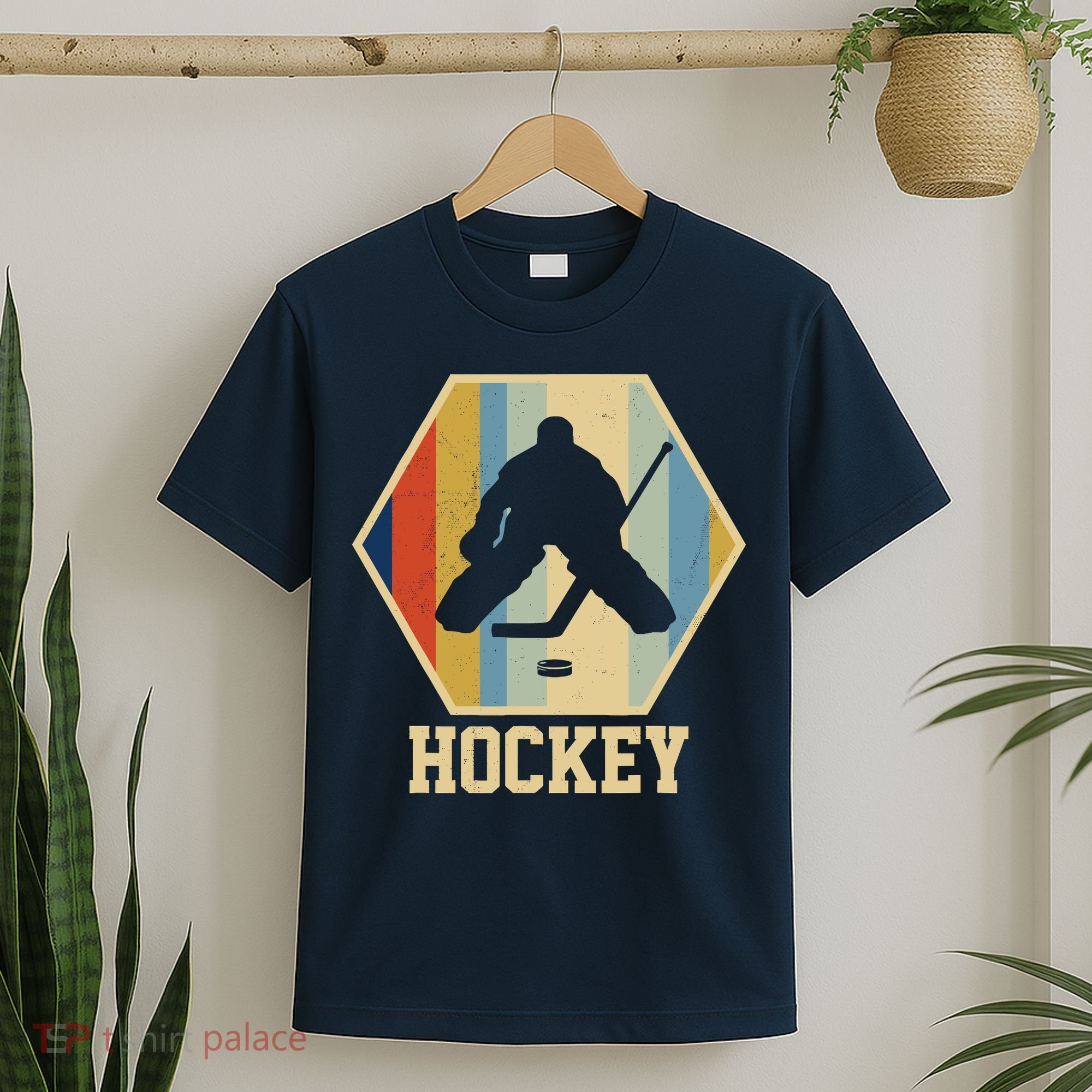 Hockey Goalie Vintage Retro Gift T-Shirt