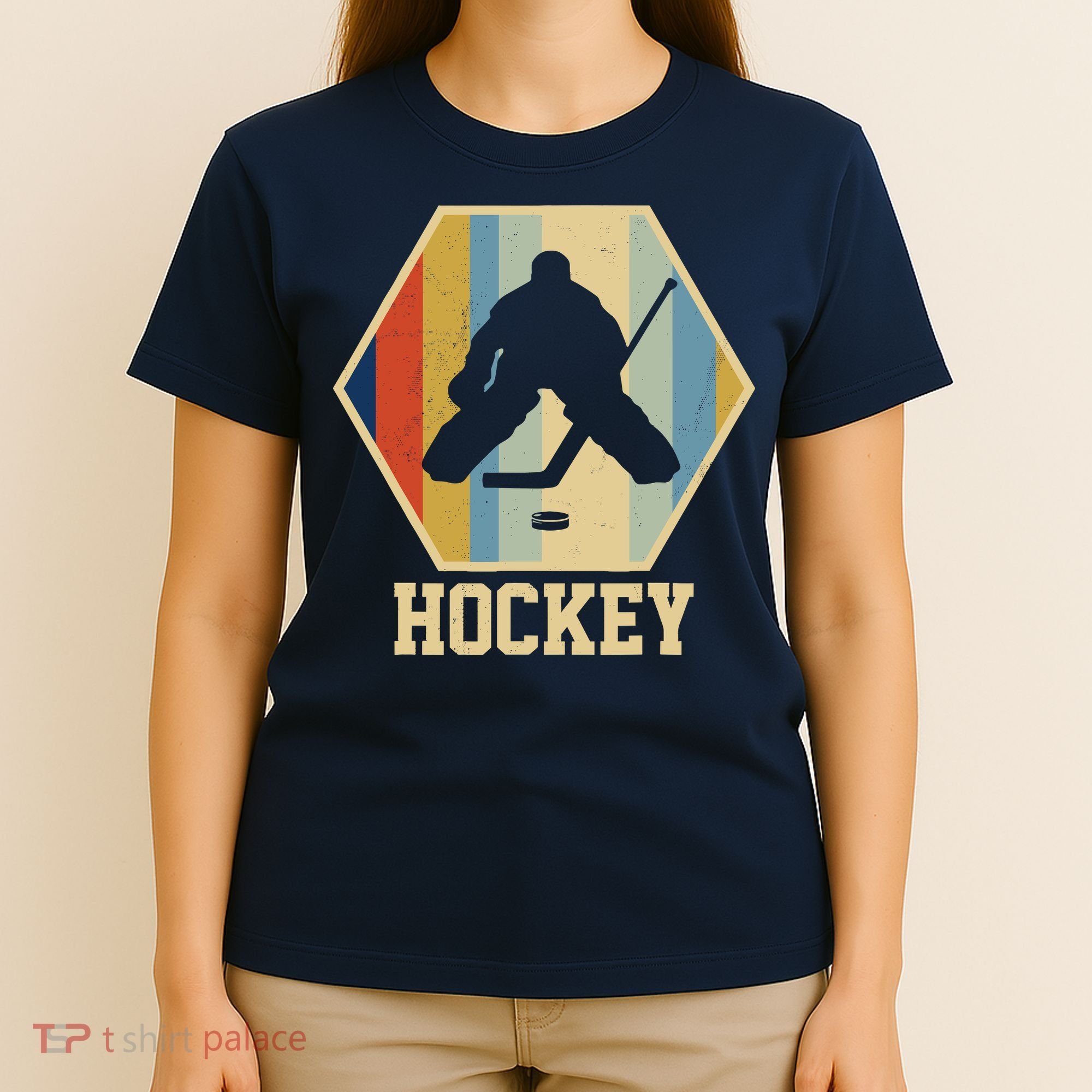 Hockey Goalie Vintage Retro Gift T-Shirt