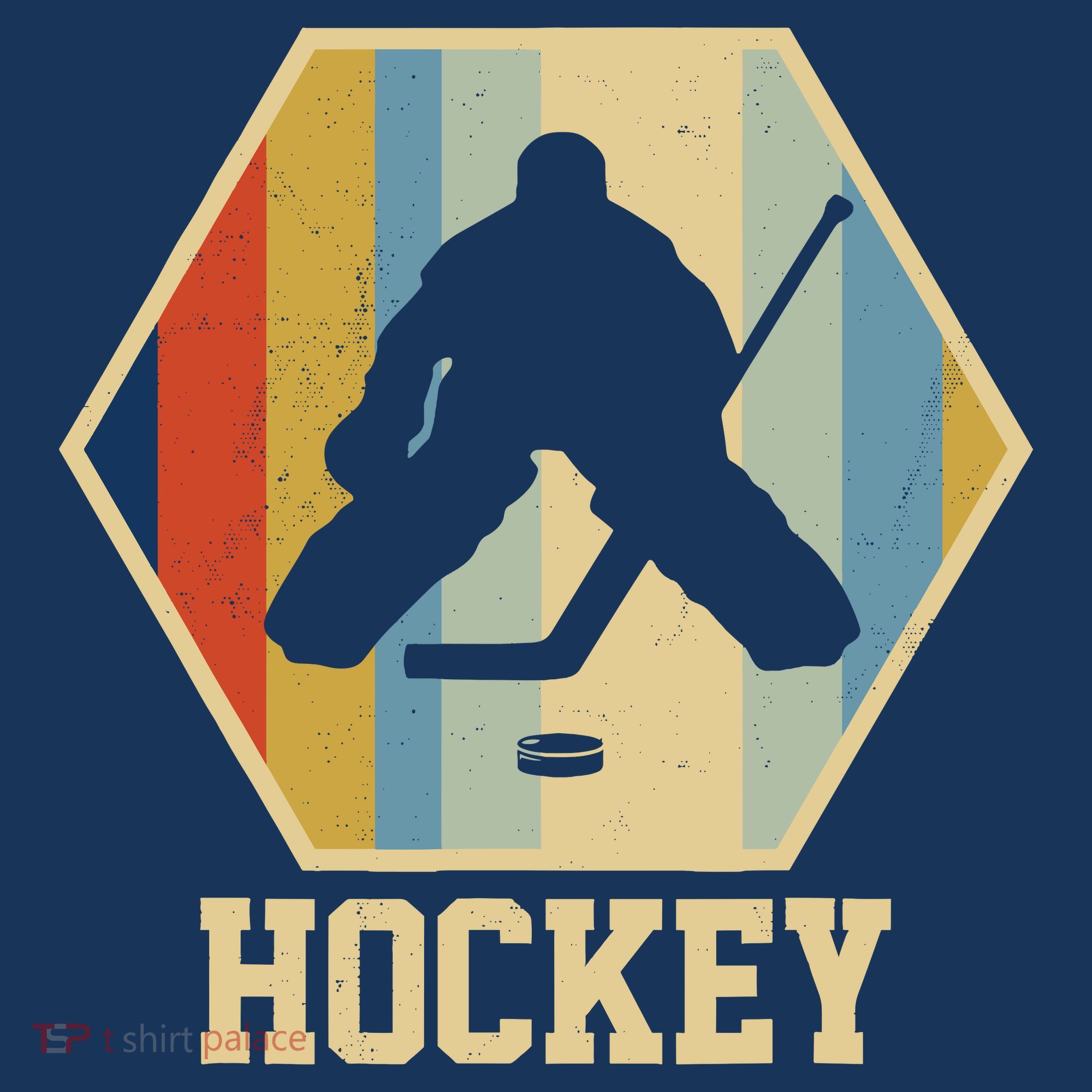 Hockey Goalie Vintage Retro Gift T-Shirt