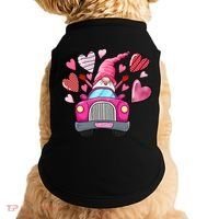 Heart Gnome Xoxo Valentines Day Cute Doggie Tank thumb 0