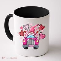 Heart Gnome Xoxo Valentines Day Cute Coffee Mug thumb 0