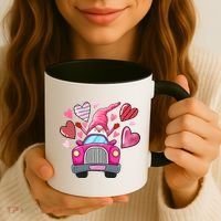 Heart Gnome Xoxo Valentines Day Cute Coffee Mug thumb 3