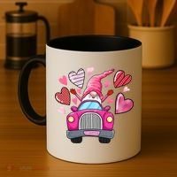 Heart Gnome Xoxo Valentines Day Cute Coffee Mug thumb 4