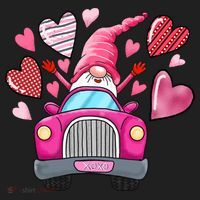 Heart Gnome Xoxo Valentines Day Cute Beanie thumb 2