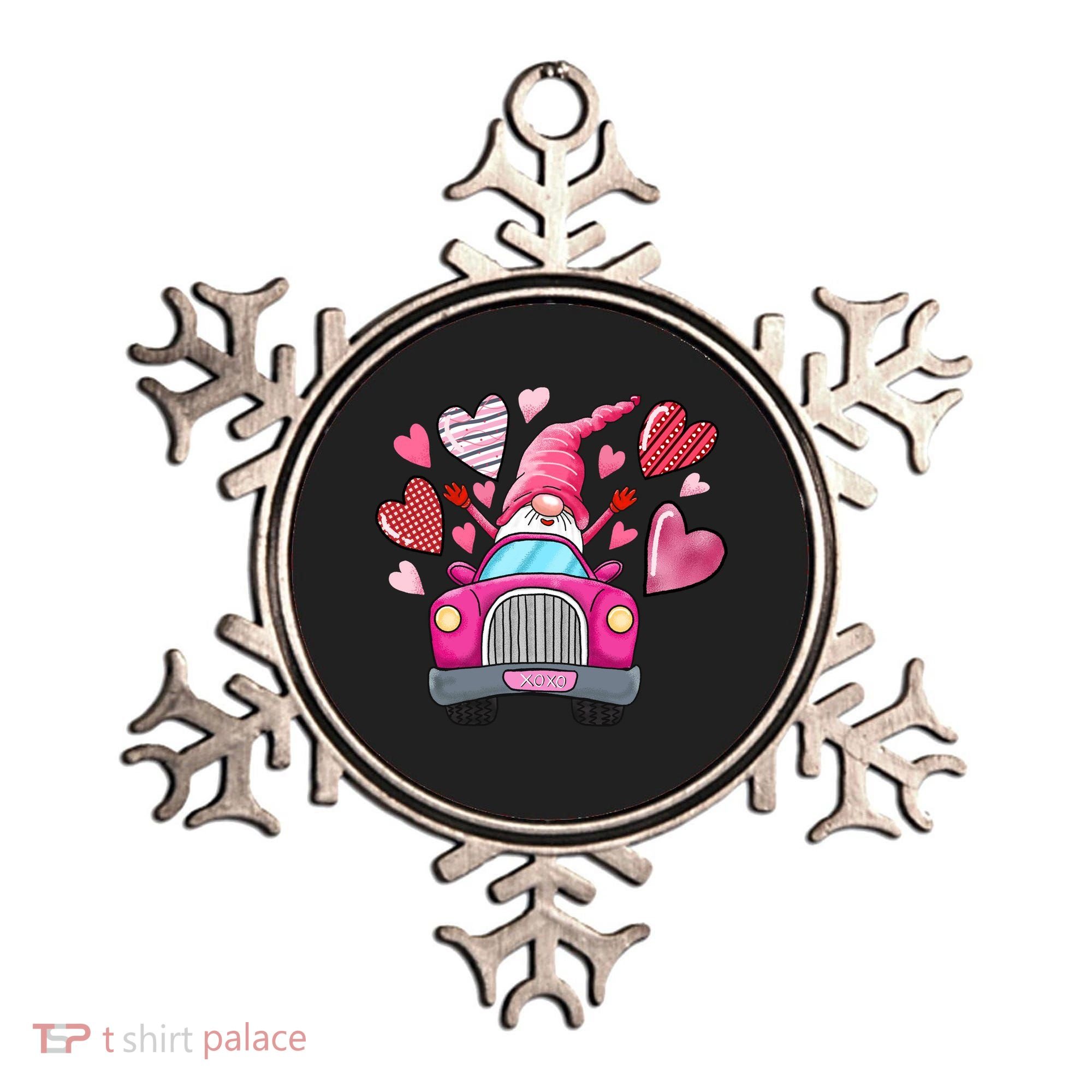 Heart Gnome Xoxo Valentines Day Cute Ornament
