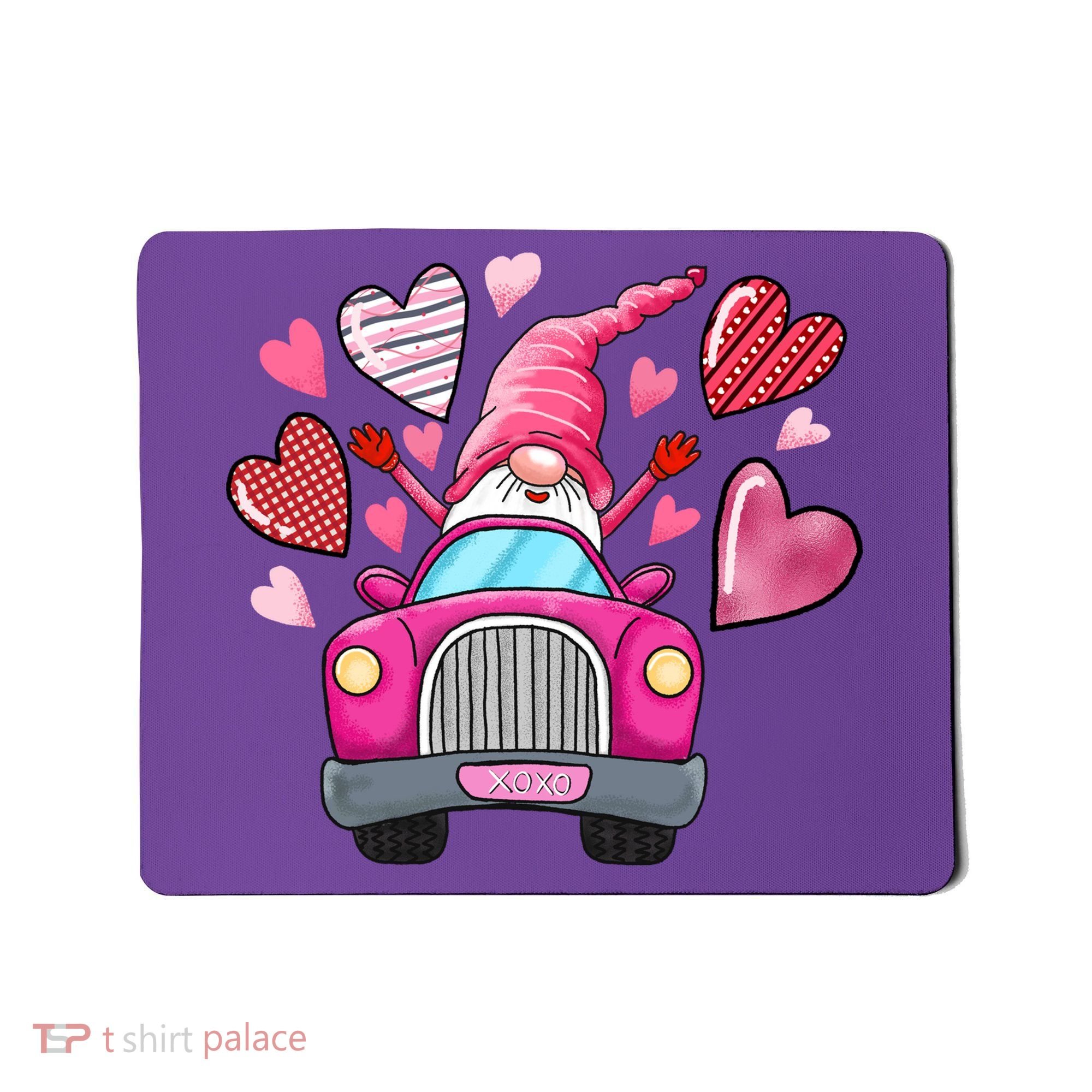 Heart Gnome Xoxo Valentines Day Cute Mousepad