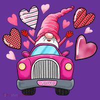 Heart Gnome Xoxo Valentines Day Cute Toddler Hoodie thumb 2