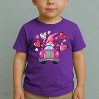 Heart Gnome Xoxo Valentines Day Cute Toddler T-Shirt thumb 2