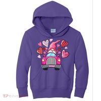 Heart Gnome Xoxo Valentines Day Cute Kids Hoodie thumb 0