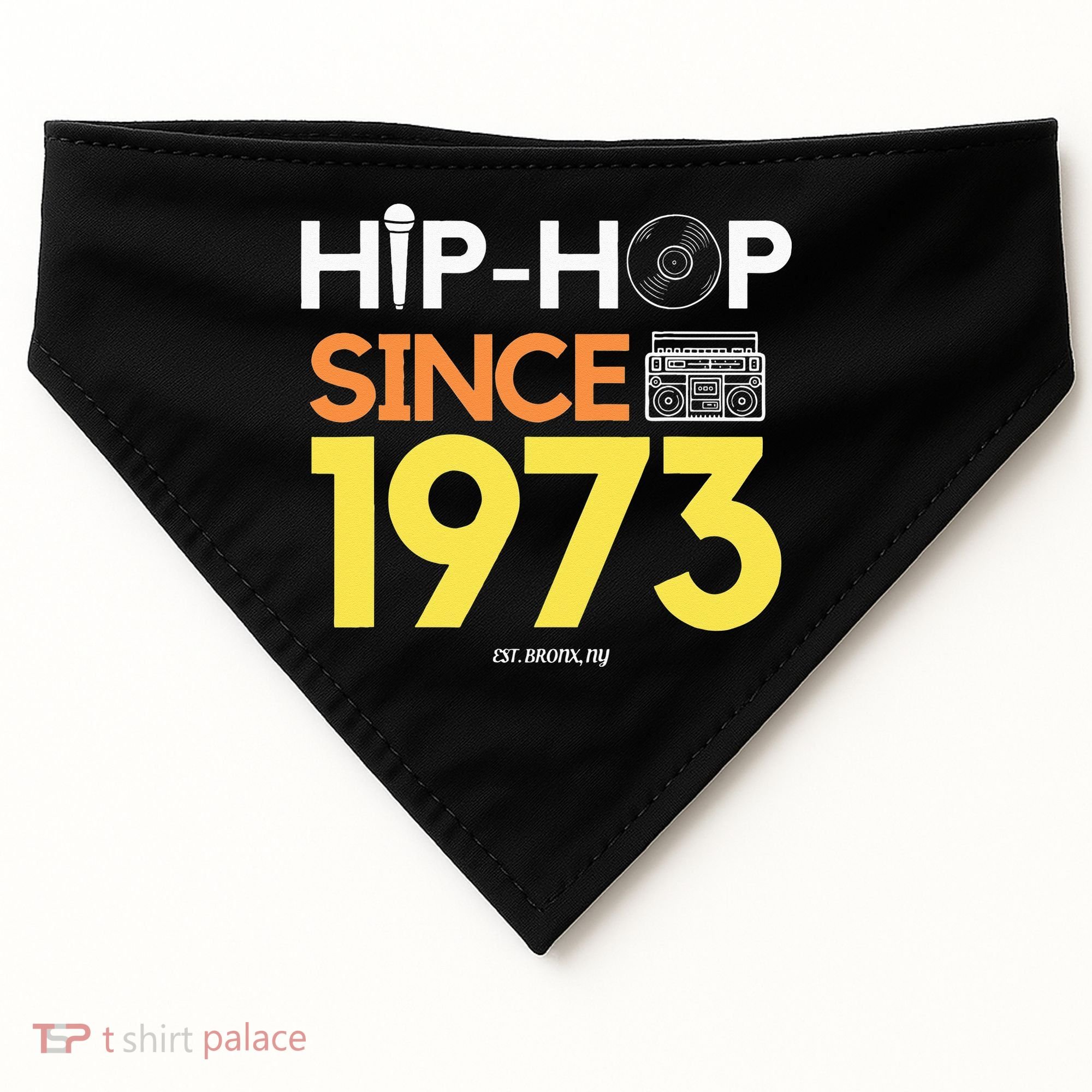 HIP HOP 50TH ANNIVERSARY 1973 BRONX NEW YORK GRAFFITI BBOY USA-Made Doggie Bandana