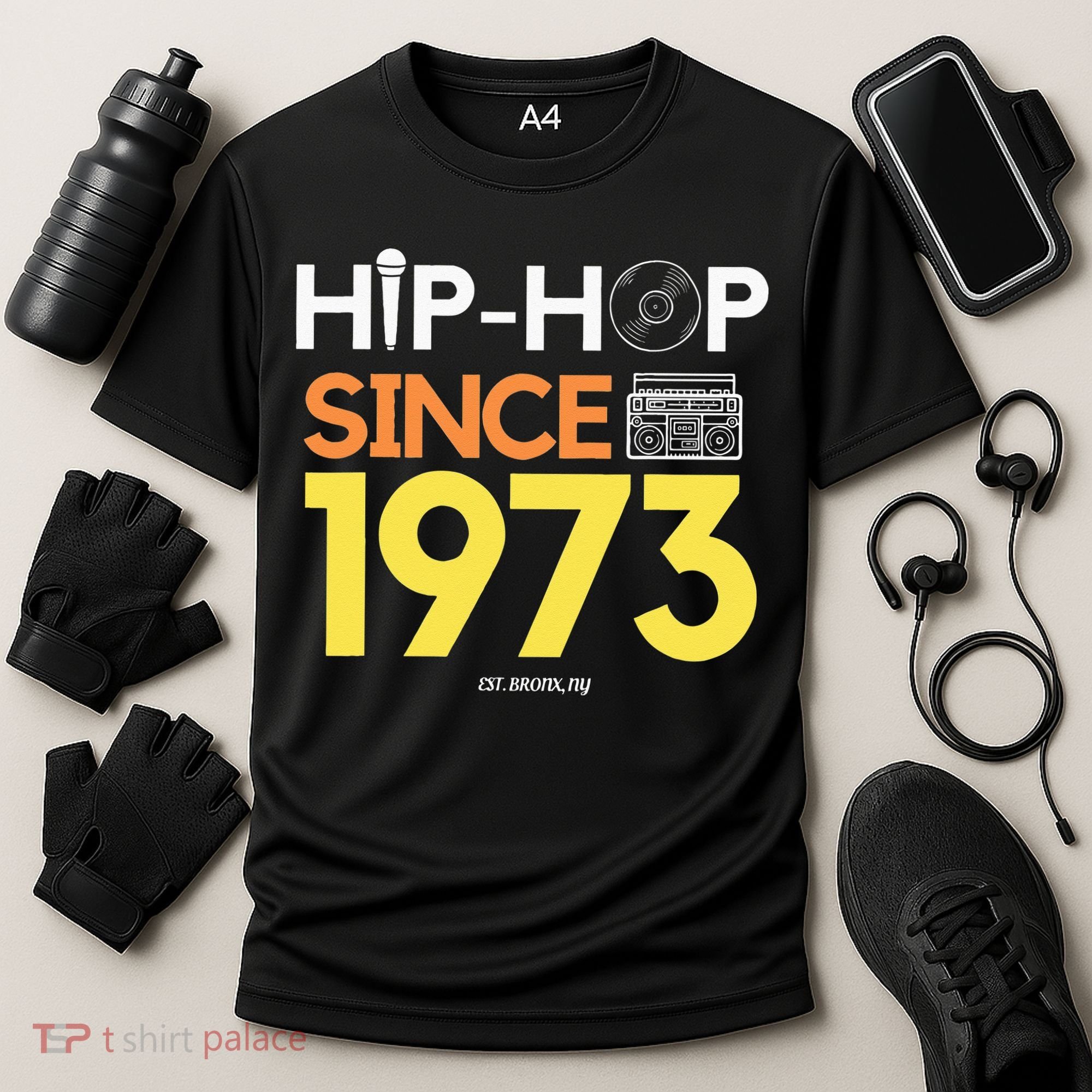 HIP HOP 50TH ANNIVERSARY 1973 BRONX NEW YORK GRAFFITI BBOY Cooling Performance Crew T-Shirt