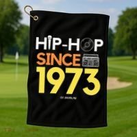 HIP HOP 50TH ANNIVERSARY 1973 BRONX NEW YORK GRAFFITI BBOY Golf Towel thumb 1
