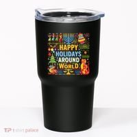 Happy Holidays Around A World Multicultural Celebration Tumbler thumb 0