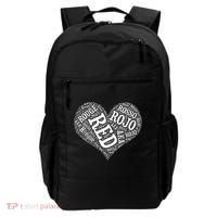 Heart Health Awareness Red In Different Languages  Backpack thumb 0