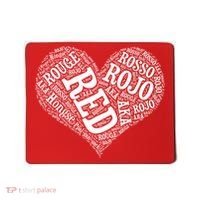 Heart Health Awareness Red In Different Languages  Mousepad thumb 0