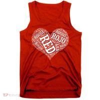Heart Health Awareness Red In Different Languages  Tank Top thumb 0