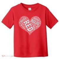 Heart Health Awareness Red In Different Languages  Toddler T-Shirt thumb 0