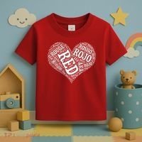 Heart Health Awareness Red In Different Languages  Toddler T-Shirt thumb 3