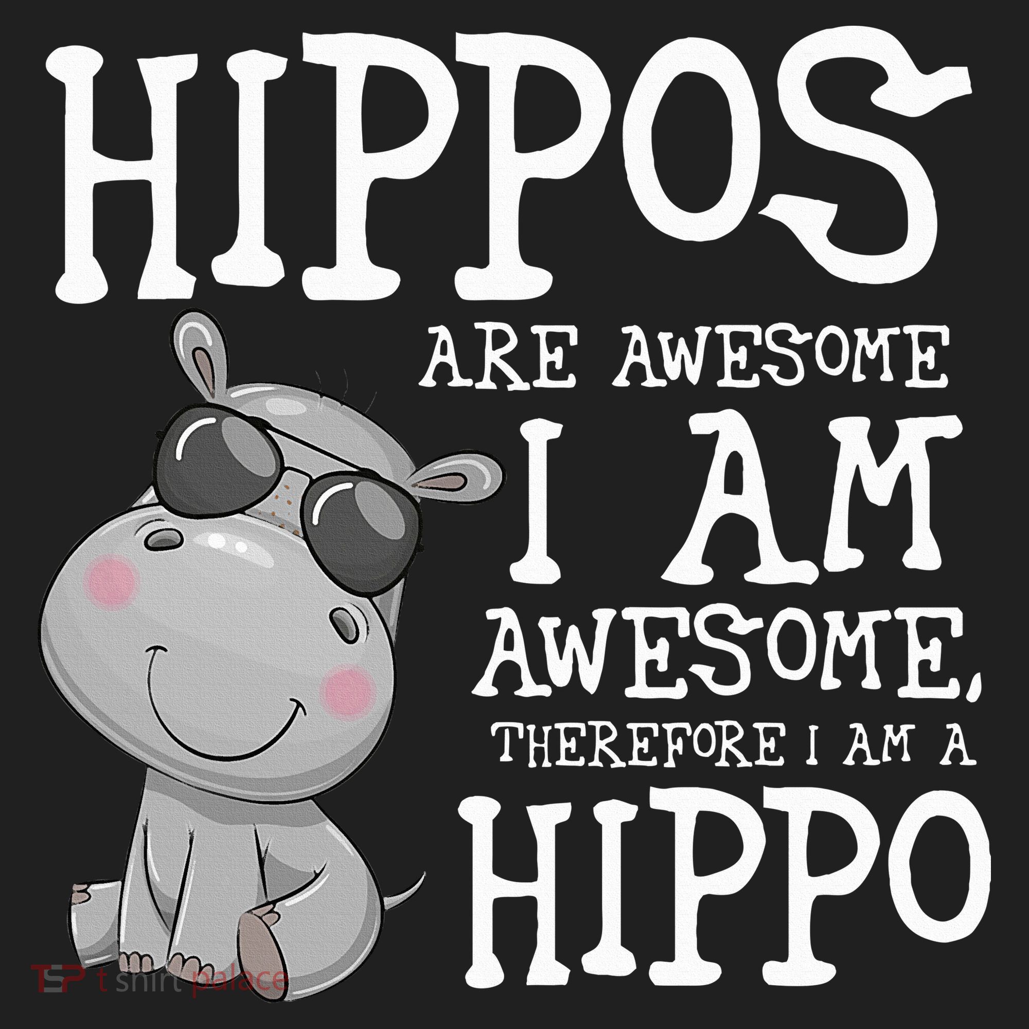Hippopotamus Hippos Are Awesome Therefore I Am A Hippo Beanie
