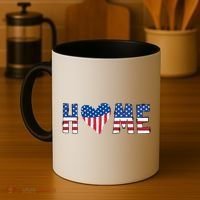 Home Heart American Flag Coffee Mug thumb 4