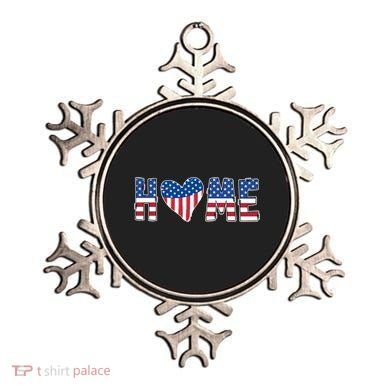 Home Heart American Flag Ornament