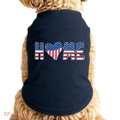 Home Heart American Flag Doggie Tank