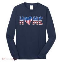 Home Heart American Flag Long Sleeve Shirt thumb 0