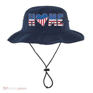 Home Heart American Flag Bucket Hat