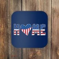 Home Heart American Flag Coaster thumb 0